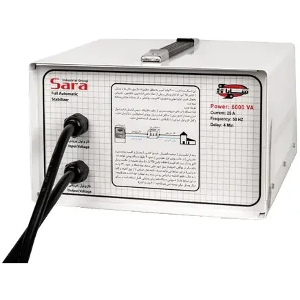 استابلایزر سارا T136S با محافظ 6000 ولت آمپر با پله کاهنده خانگی