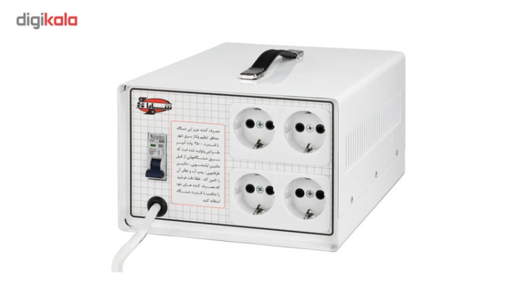 استابلایزر سارا T135S با محافظ 3500 ولت آمپر با پله کاهنده مخصوص لباسشویی و ظرفشویی